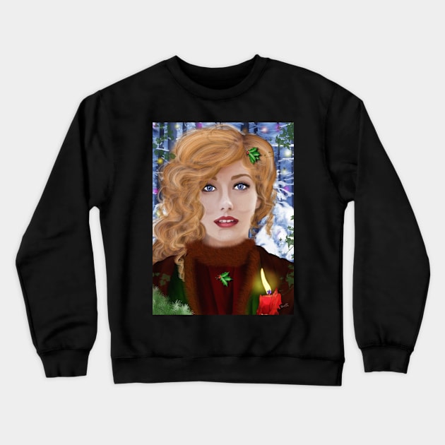 Yuletide Crewneck Sweatshirt by MaureenMarlowe